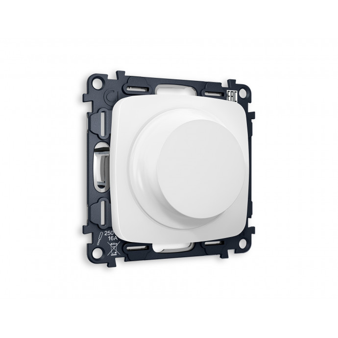 MO125510 Комплект механизма светорегулятора универсального OMEGA Белый матовый 25-600W/LED 5-300W QUANT (OP1255, VM136)