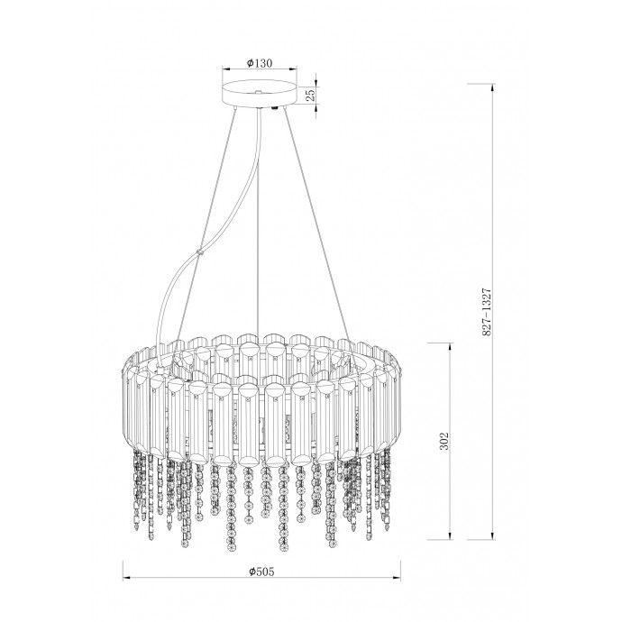 Подвесной светильник Maytoni Neoclassic MOD097PL-06CH