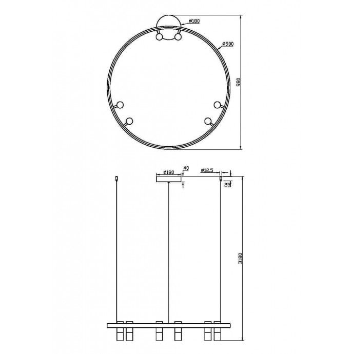 Подвесной светильник Maytoni MOD102PL-L42WK