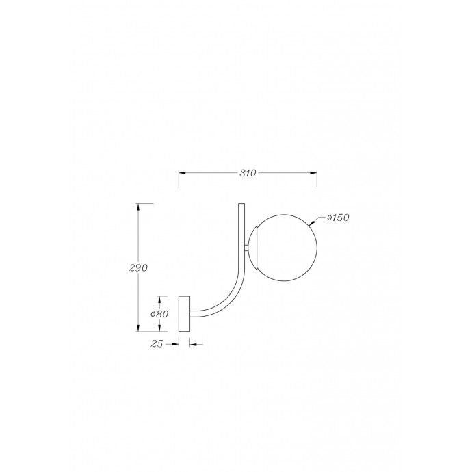 Бра Maytoni Modern MOD109WL-01BS