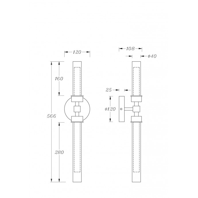 Бра Maytoni Modern MOD116WL-L7BS3K