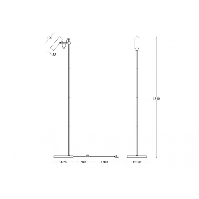 Торшер Maytoni Modern MOD129FL-01W