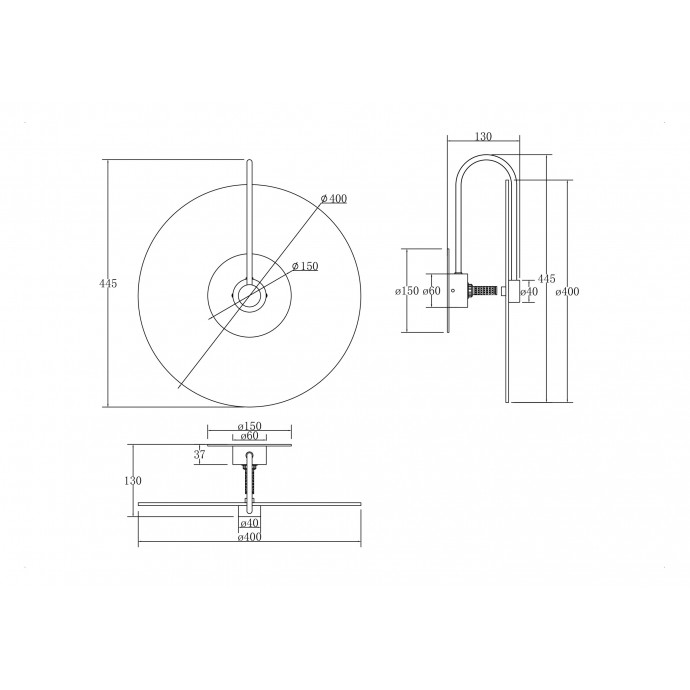 Бра Maytoni Modern MOD305WL-01CH