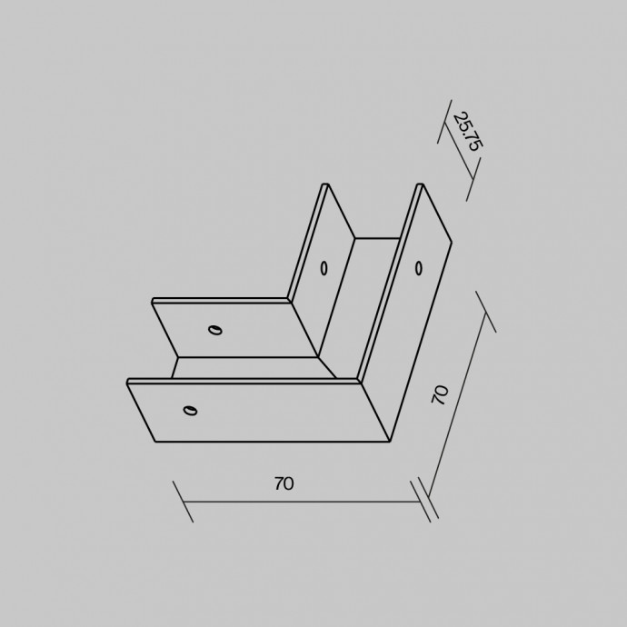 Комплектующие для уличной трековой системы Outdoor O-TR001-AC90