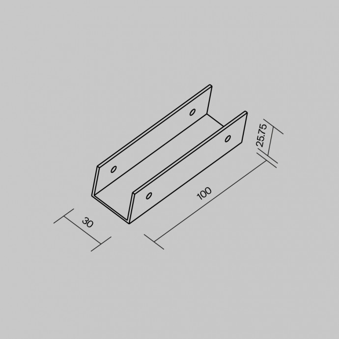 Комплектующие для уличной трековой системы Outdoor O-TR001-SC180