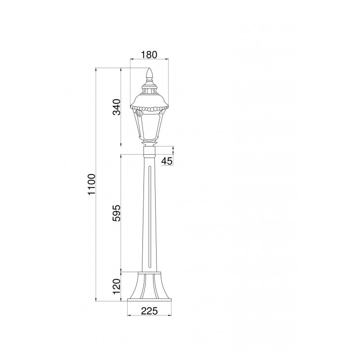 Ландшафтный светильник Outdoor O028FL-01BZ