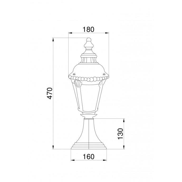 Уличный светильник Maytoni Outdoor O029FL-01BZ