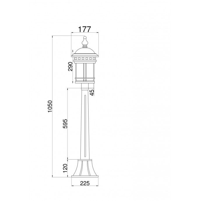 Уличный светильник Maytoni Outdoor O031FL-01BR