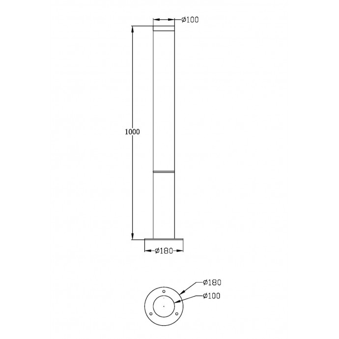 Уличный светильник Maytoni Outdoor O041FL-L30B3K