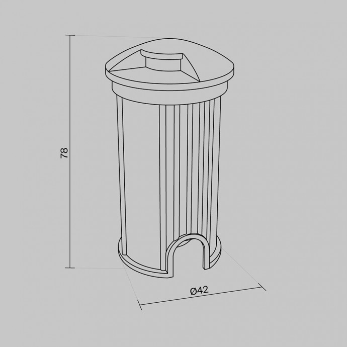 Встраиваемый светильник Maytoni Outdoor O044DL-L1S3K1