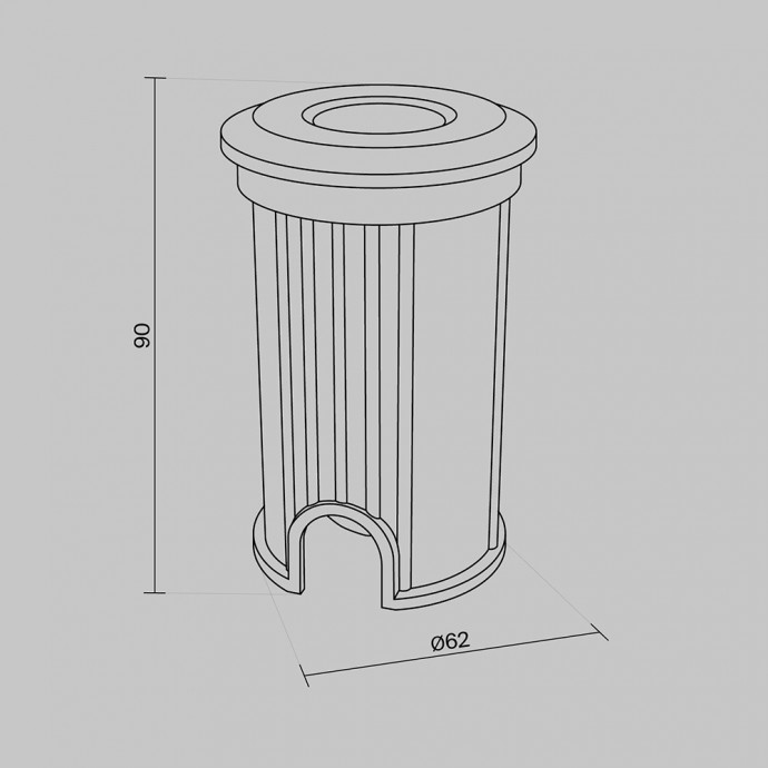 Встраиваемый светильник Outdoor O044DL-L1S3K3