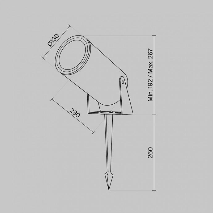 Ландшафтный светильник Outdoor O050FL-L30W3K