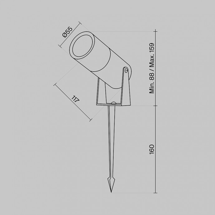 Ландшафтный светильник Outdoor O050FL-L5W3K