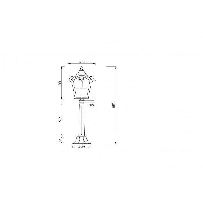 Уличный светильник Maytoni Outdoor O413FL-01BZ1