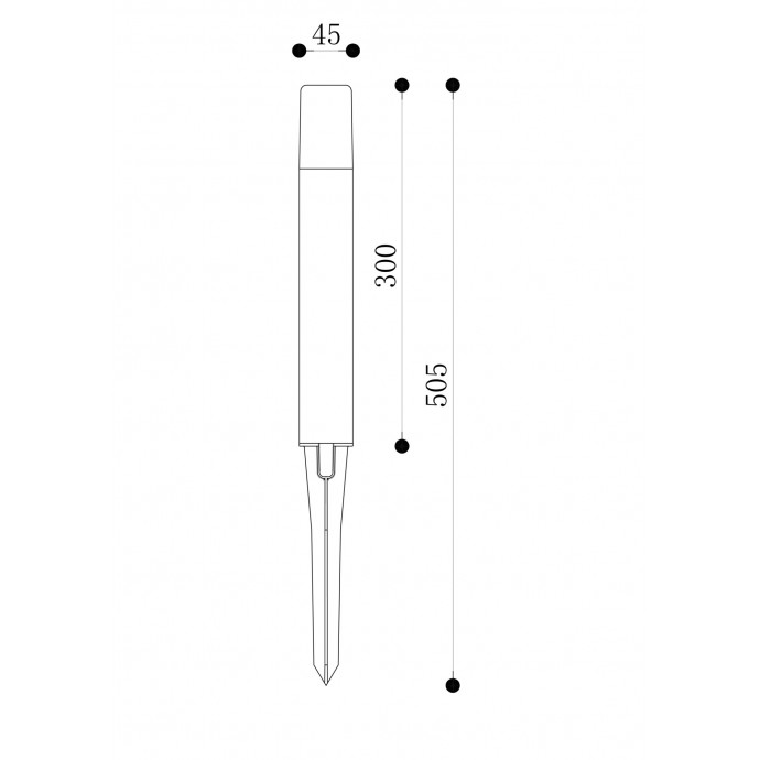 Уличный светильник Maytoni Outdoor O416FL-L3GR3K1