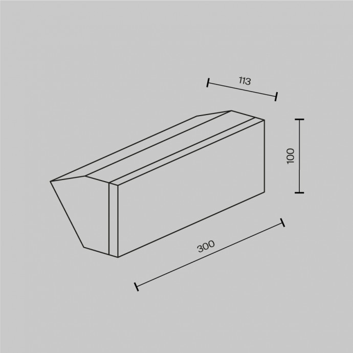 Настенный светильник (бра) Outdoor O436WL-L20GF3K