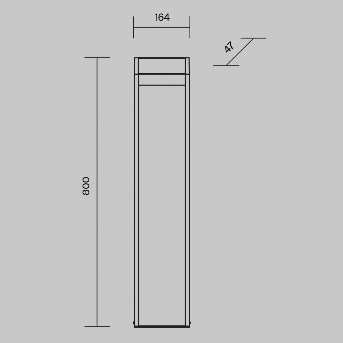 Уличный светильник Maytoni Outdoor O444FL-L13GF3K2