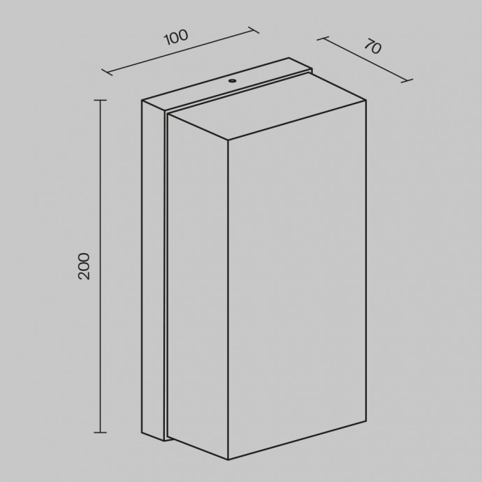 Настенный светильник (бра) Outdoor O454WL-L10GF3K