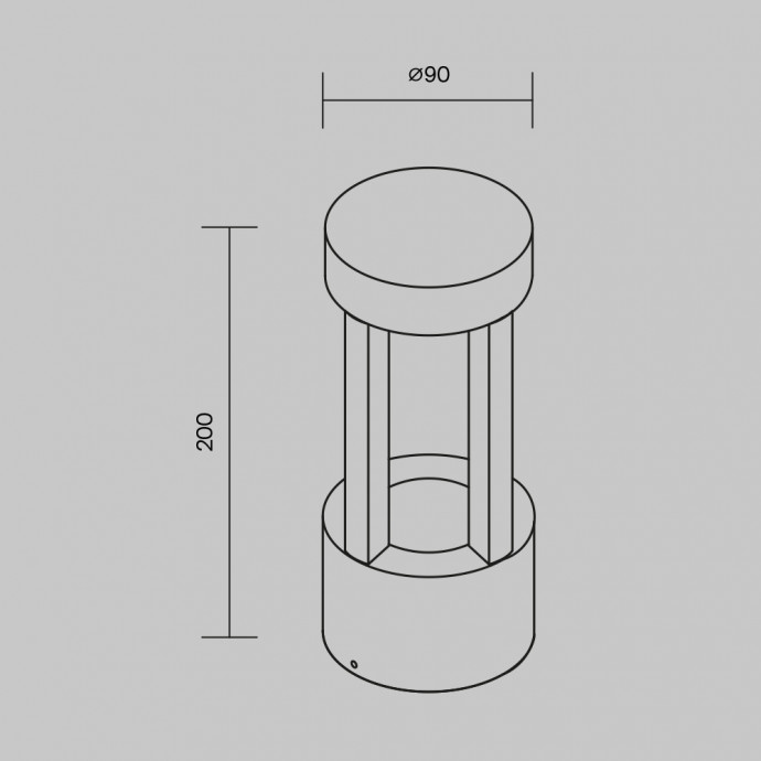 Настенный светильник (бра) Outdoor O458WL-L9GF3K