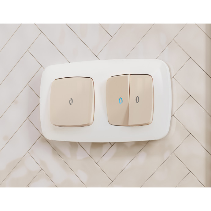 OF140105 Рамка OMEGA Ecta (Белый глянец) 5-ая