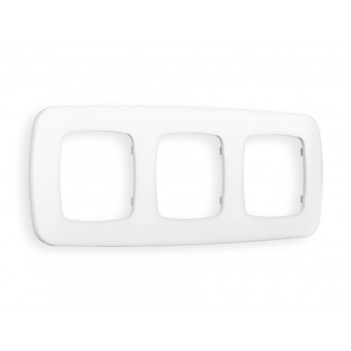 OF140123 Рамка OMEGA Ecta (Белый матовый) 3-ая