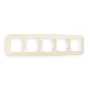 OF140305 Рамка OMEGA Ecta (Бежевый глянец) 5-ая