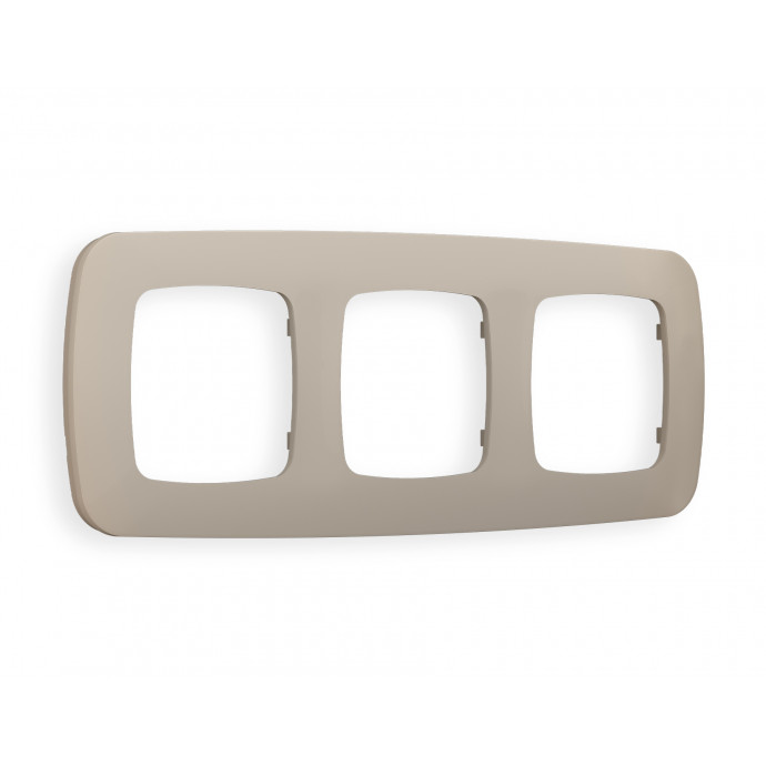 OF140363 Рамка OMEGA Ecta (Серо-бежевый матовый) 3-ая