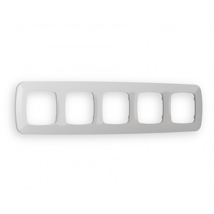 OF140405 Рамка OMEGA Ecta (Серебро глянец) 5-ая