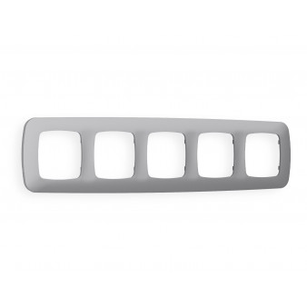 OF140505 Рамка OMEGA Ecta (Сталь матовый) 5-ая