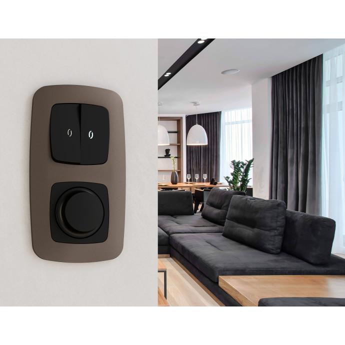 OF140632 Рамка OMEGA Ecta (Темная бронза матовый) 2-ая