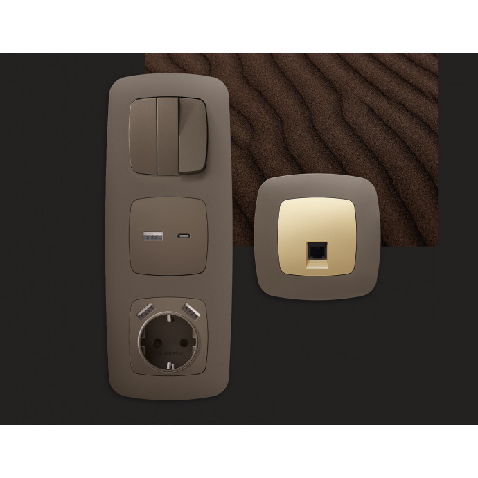 OF140632 Рамка OMEGA Ecta (Темная бронза матовый) 2-ая