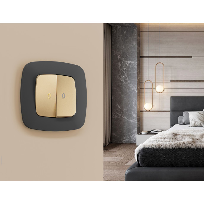 OF140805 Рамка OMEGA Ecta (Графит Мягкое касание) 5-ая