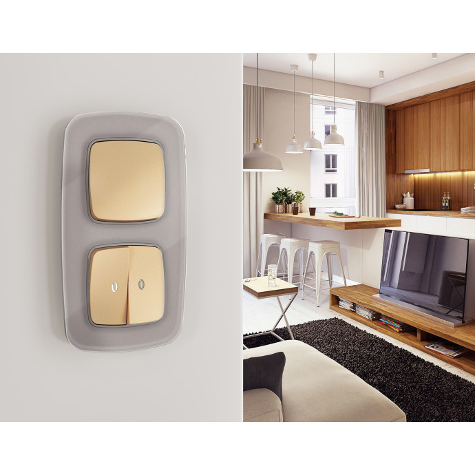 OF320504 Рамка OMEGA Radian (Сталь Стекло органическое) 4-ая