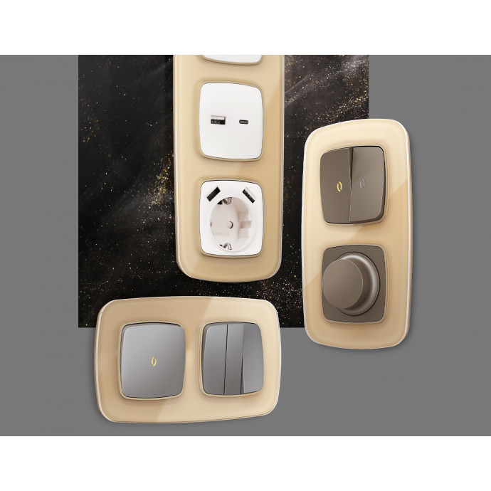 OF320602 Рамка OMEGA Radian (Шампань Стекло органическое) 2-ая