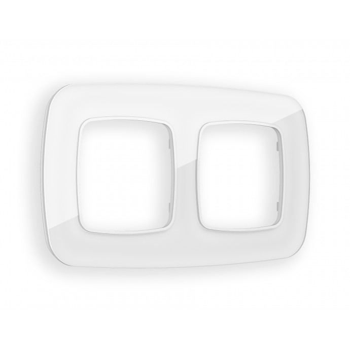 OF350102 Рамка OMEGA Radian (Белый Стекло закаленное натуральное) 2-ая