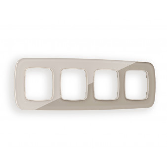 OF350604 Рамка OMEGA Radian (Серо-бежевый Стекло закаленное натуральное) 4-ая