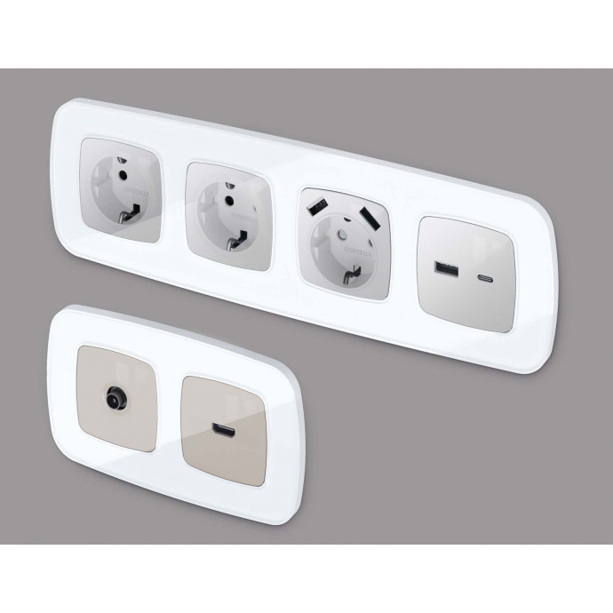 OF640103 Рамка OMEGA Coint (Белый Стекло органическое) 3-ая