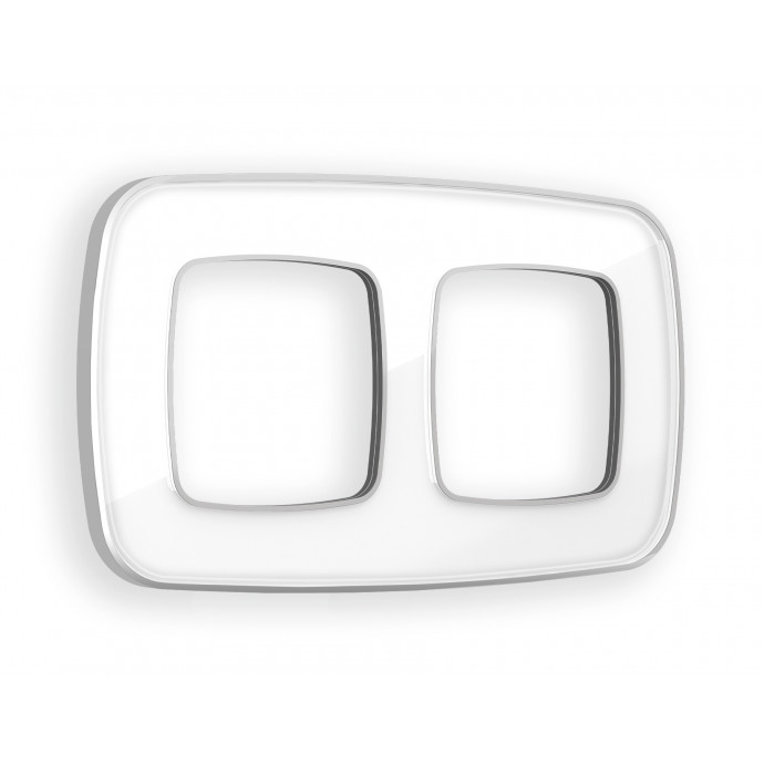 OF640132 Рамка OMEGA Coint (Белый Стекло органическое/Серебро) 2-ая