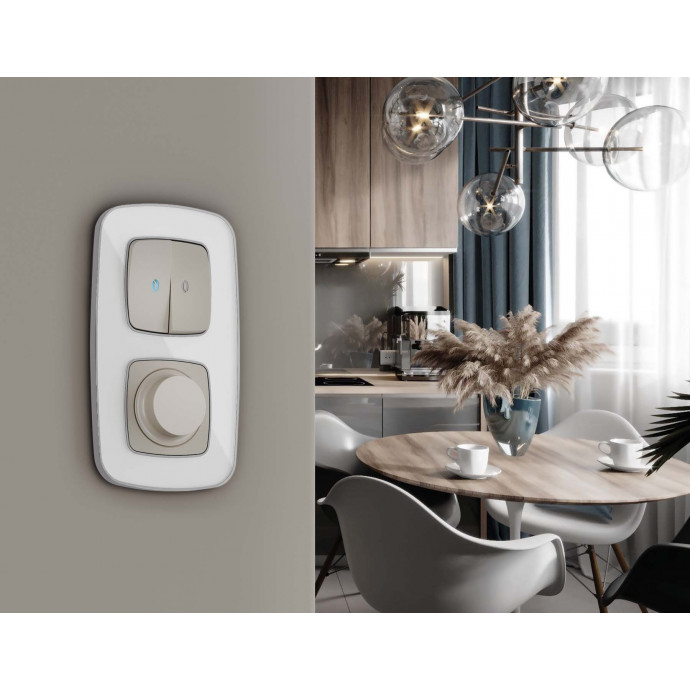 OF640132 Рамка OMEGA Coint (Белый Стекло органическое/Серебро) 2-ая