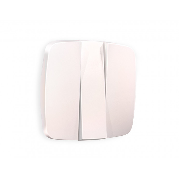 OP2050 Лицевая панель OMEGA (Жемчуг) для 3-кл выключателей QUANT