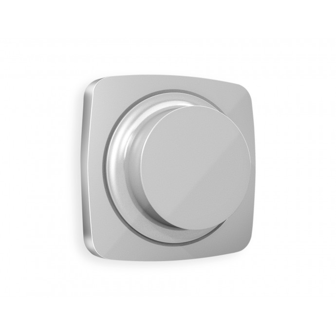 OP4055 Лицевая панель OMEGA (Серебро глянец) для светорегулятора универсального QUANT