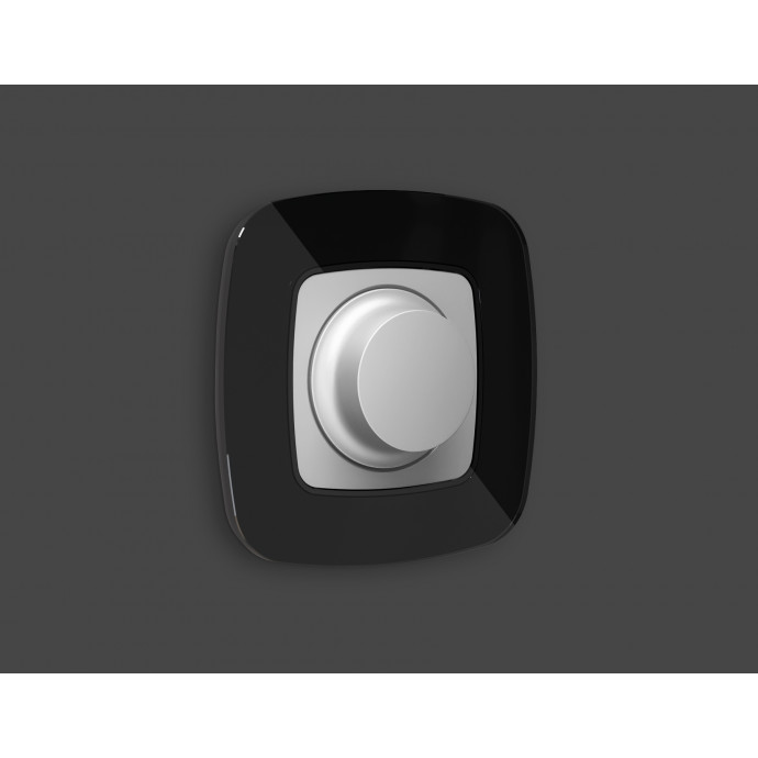 OP4055 Лицевая панель OMEGA (Серебро глянец) для светорегулятора универсального QUANT