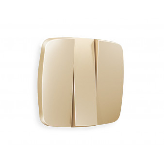 OP6050 Лицевая панель OMEGA (Шампань) для 3-кл выключателей QUANT