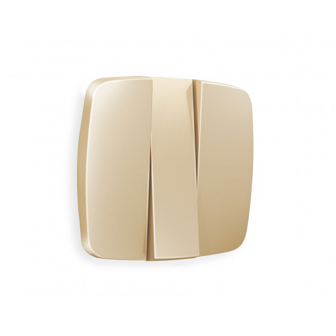 OP6050 Лицевая панель OMEGA (Шампань) для 3-кл выключателей QUANT