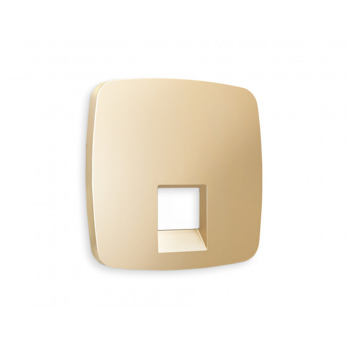 OP6120 Лицевая панель OMEGA (Шампань) для компьютерной/телефонной розетки RJ-45/RJ-11 QUANT