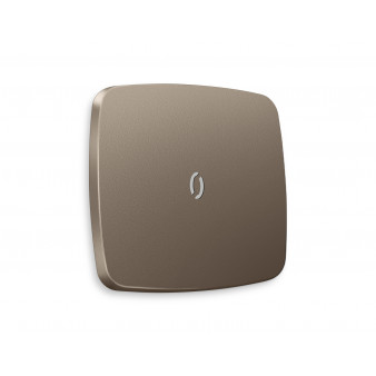 OP6320 Лицевая панель OMEGA (Темная бронза матовый) для 1-кл выключателей с подсветкой QUANT