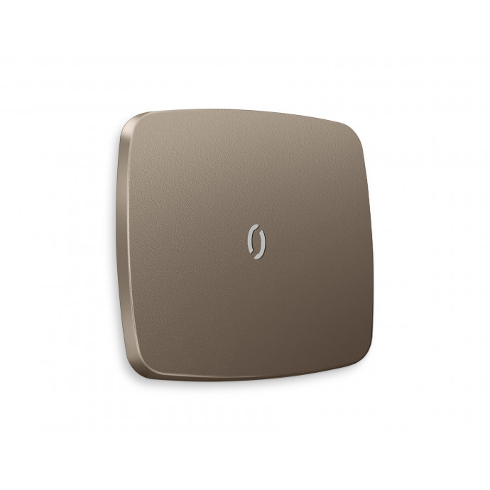 OP6320 Лицевая панель OMEGA (Темная бронза матовый) для 1-кл выключателей с подсветкой QUANT