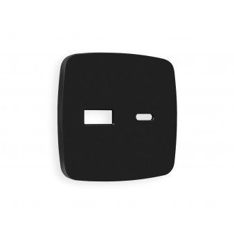 OP8110 Лицевая панель OMEGA (Черный матовый) для розетки 2USB тип A+C QUANT