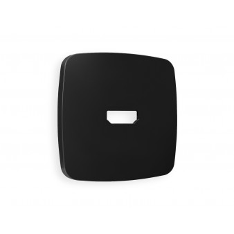 OP8140 Лицевая панель OMEGA (Черный матовый) для HDMI розетки QUANT