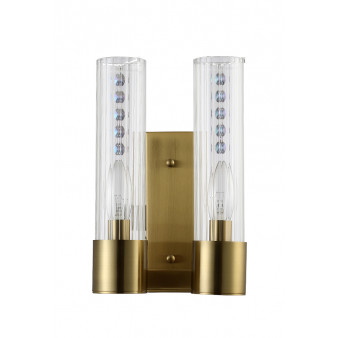 Бра Crystal Lux OTONO OTONO AP2 BRASS/TRANSPARENTE